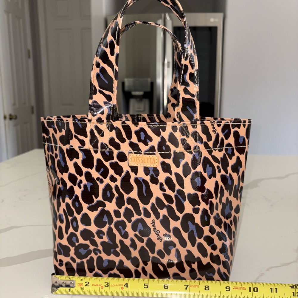Consuela Leopard Print Tote Bag